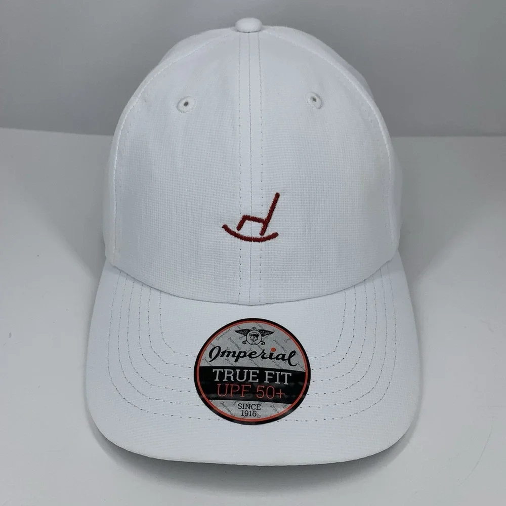 Rocking Chair Hat White Imperial True Fit Adjustable OSFA Baseball Cap NEW